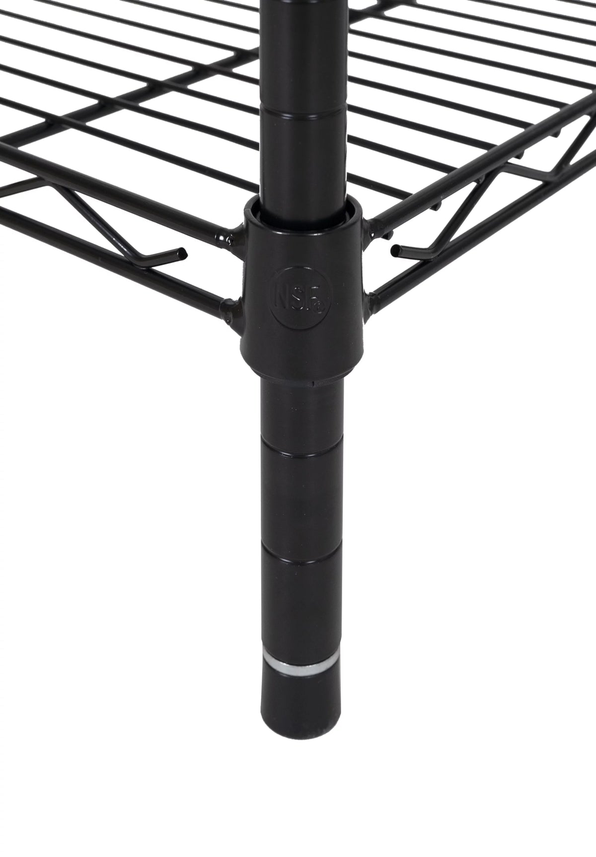 Steel 3-Tier Storage Shelf Unit Black H634107