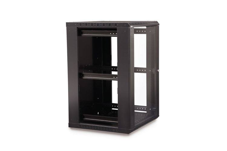 18U Wall Mount Cabinet with Glass Door T3866