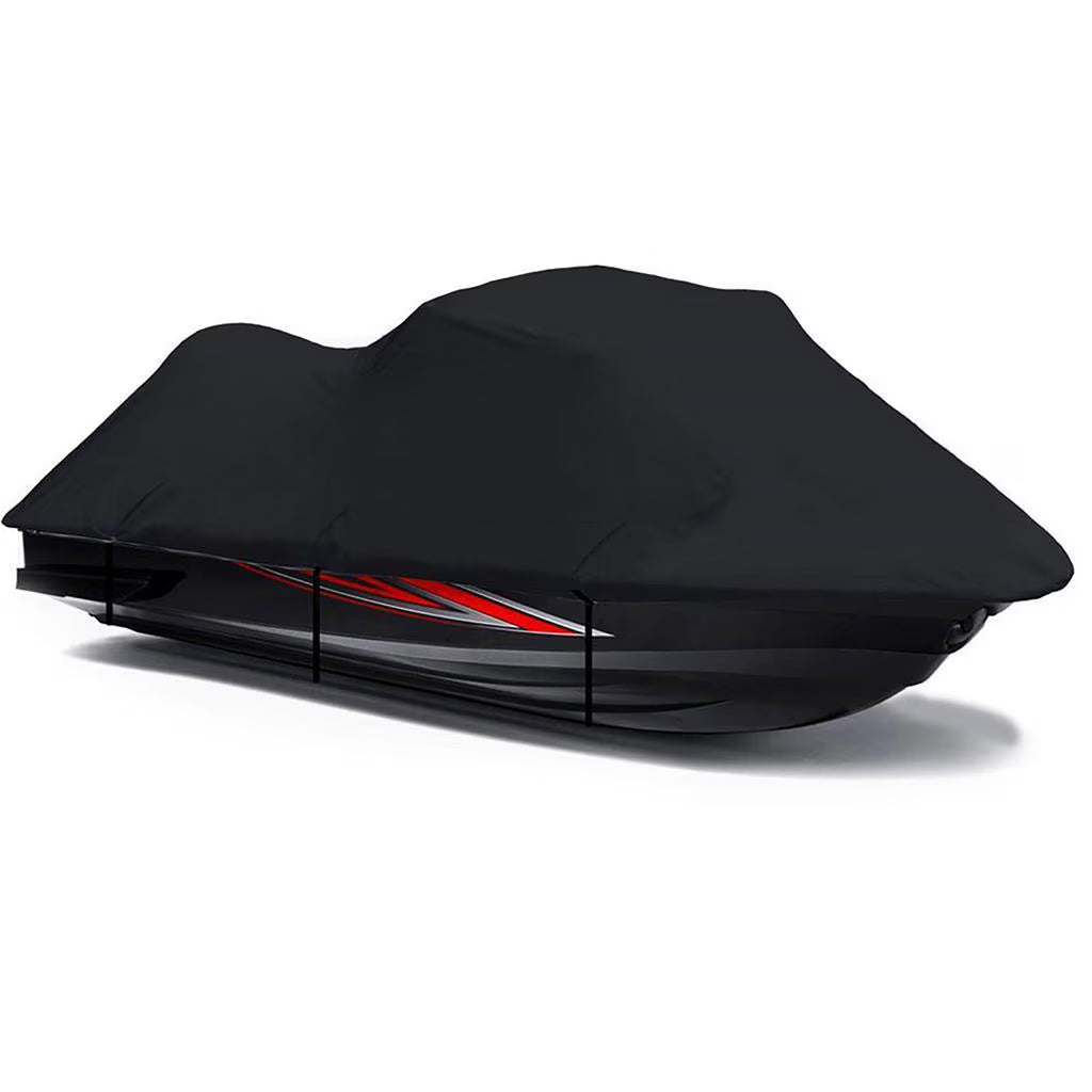 Black Jet Ski PWC Watercraft Cover 2 Seater 118" U639286