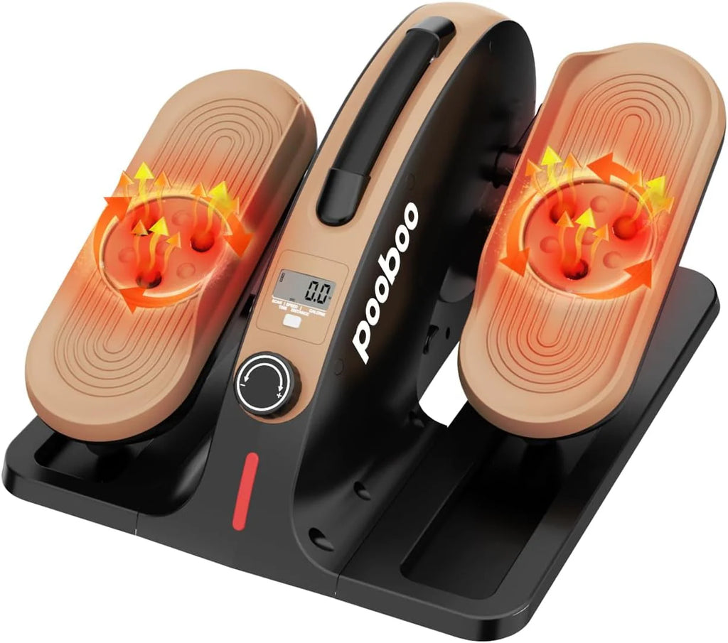 Under Desk Magnetic Elliptical Machine with Foot Massage M28453