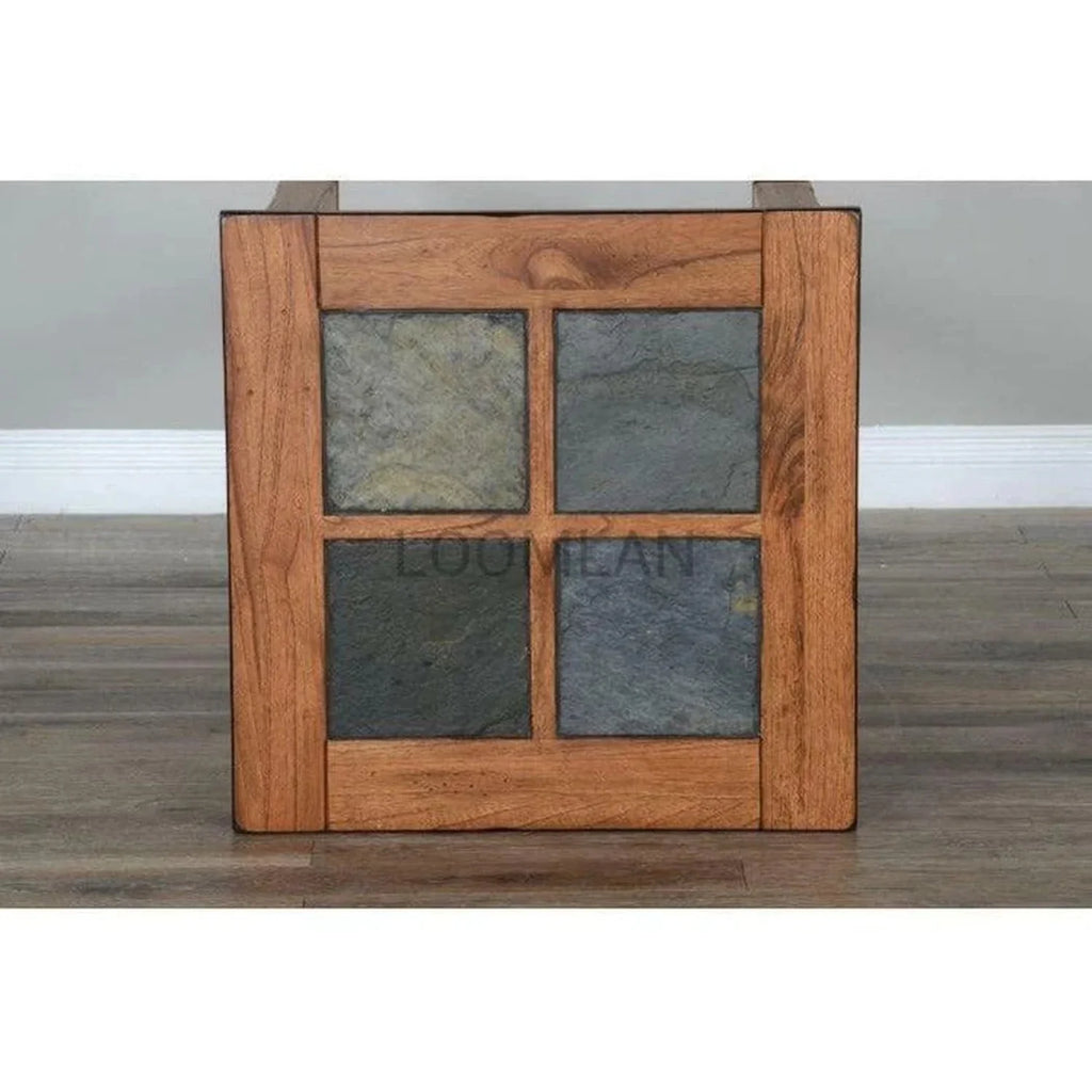 26" Transitional Wood End Table in Rustic Oak K945214