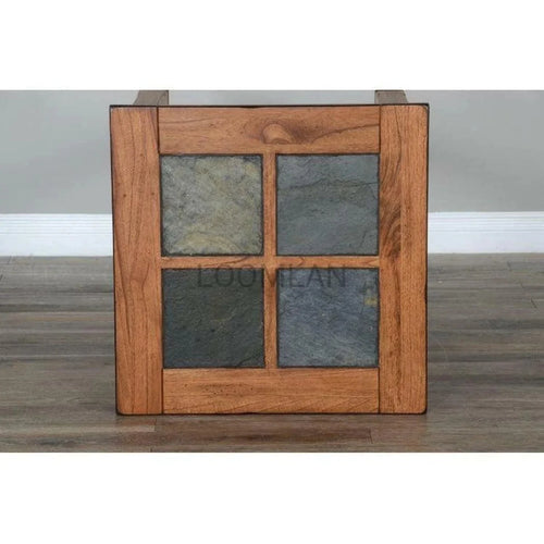 26" Transitional Wood End Table in Rustic Oak K945214