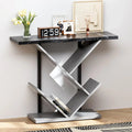 Black Marble Console Table with Storage O2291