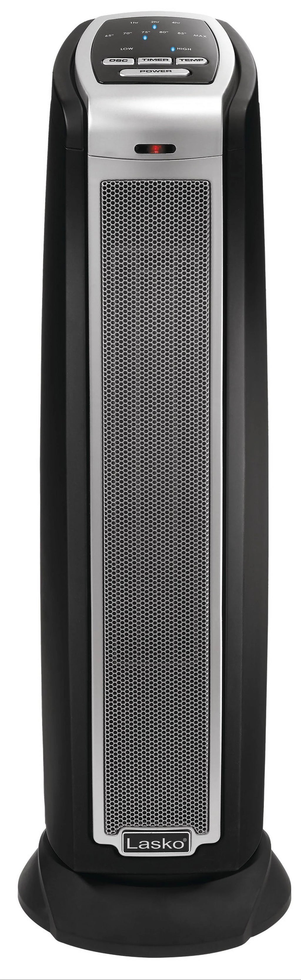 1500W Electric Oscillating Ceramic Tower Space Heater with Remote, Black L97379