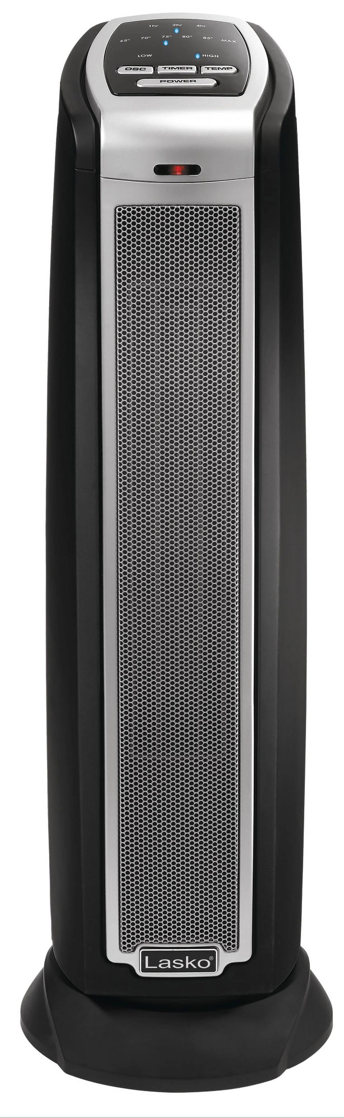 1500W Electric Oscillating Ceramic Tower Space Heater with Remote, Black L97379