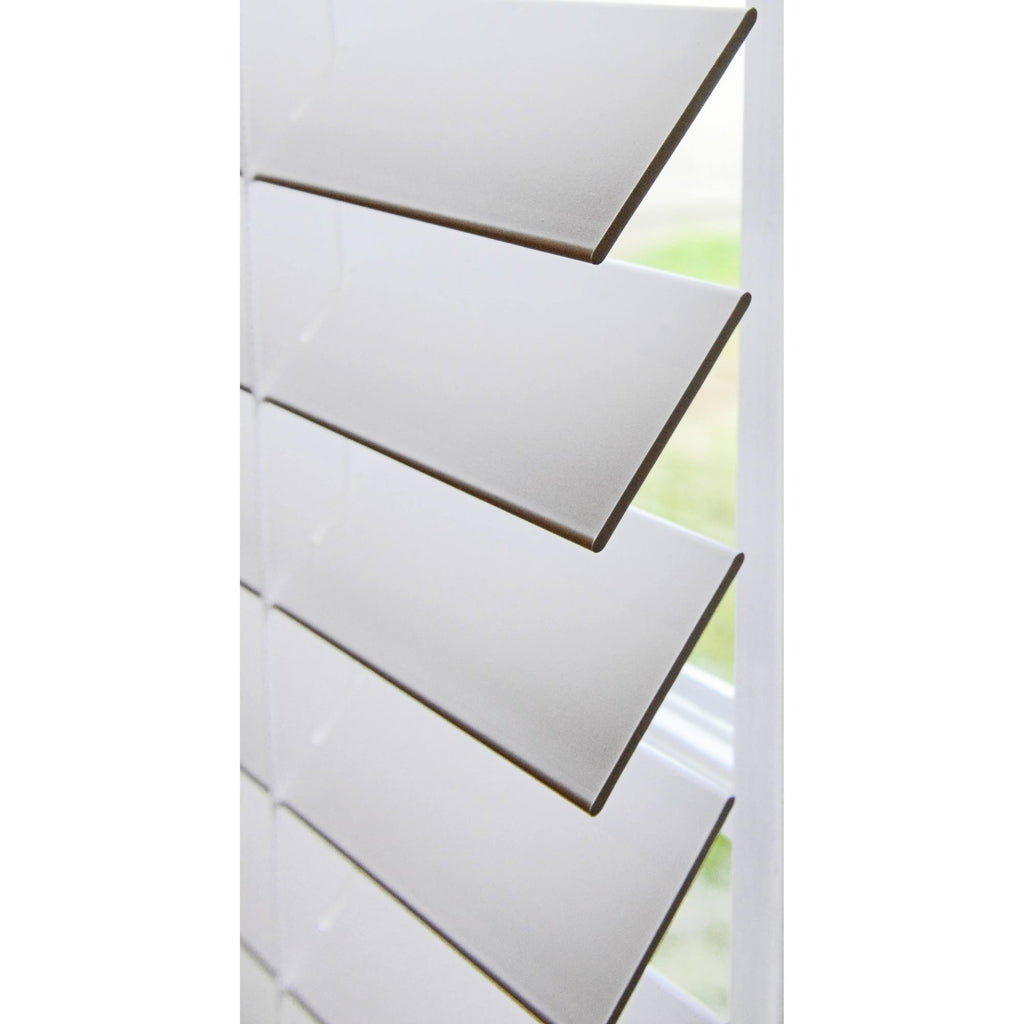 White Faux Wood Cordless Blinds J950021