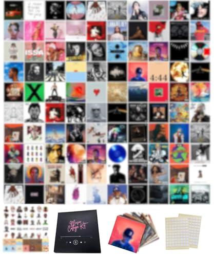 150 Pcs Album Cover Posters 6x6 Inch Prints B494370
