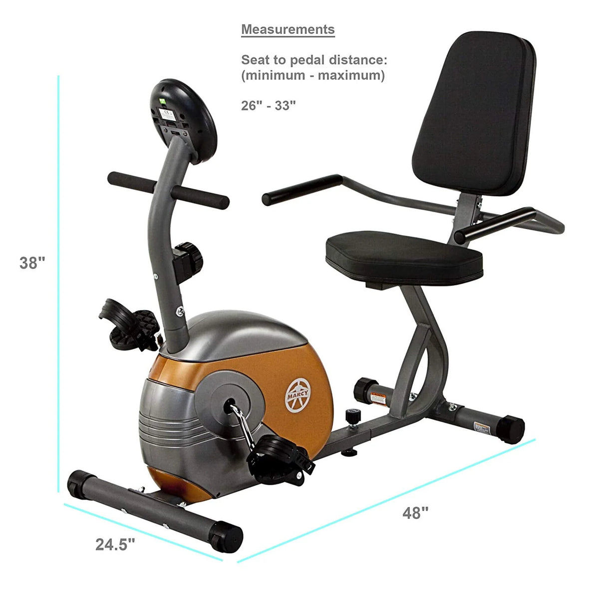 Recumbent Magnetic Exercise Bike S13983