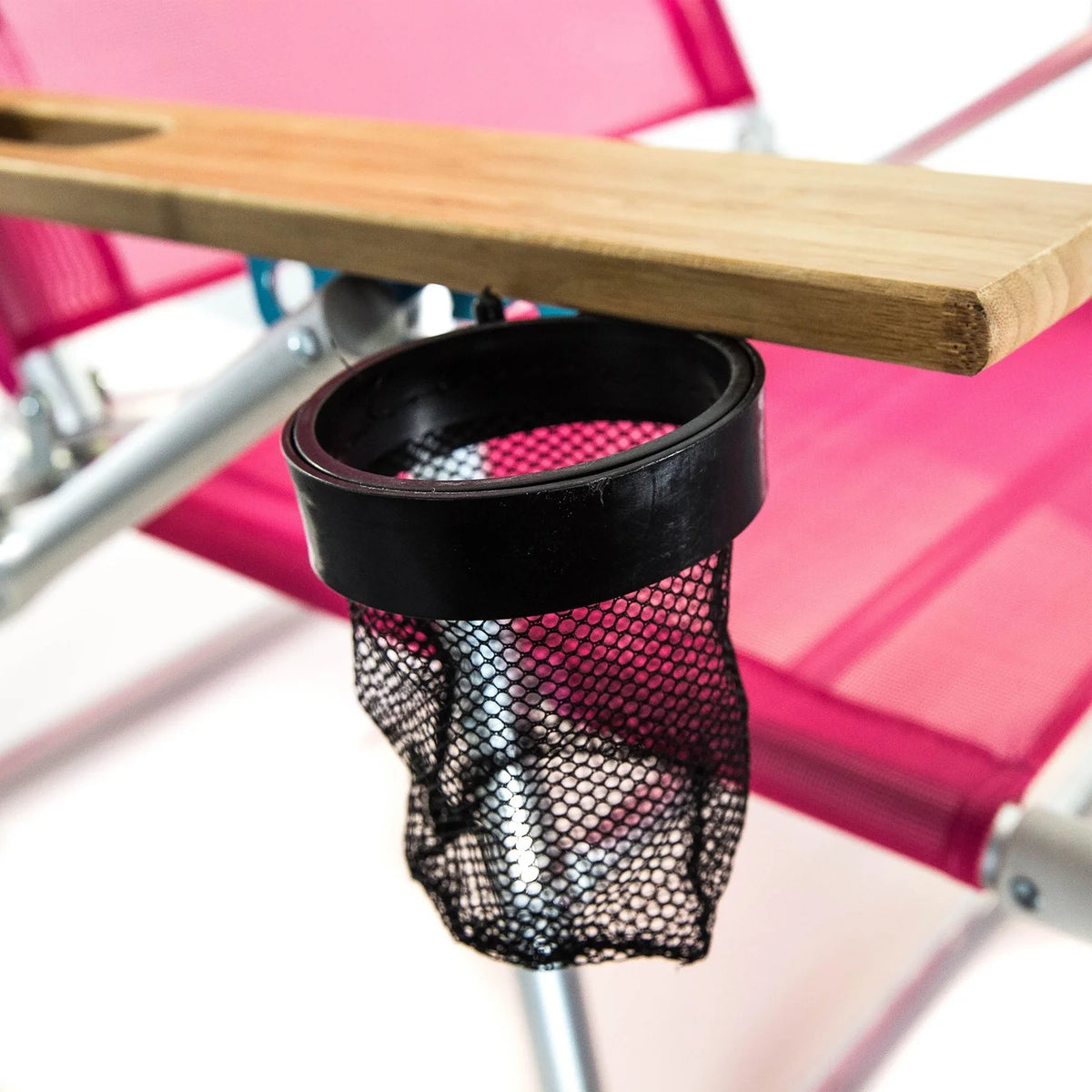 Light Aluminum Multi-Position Reclining Beach Chair, Pink 2 Pack Q67558