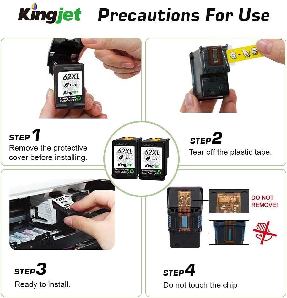 2 Black Ink Cartridge Pack of 2 G186