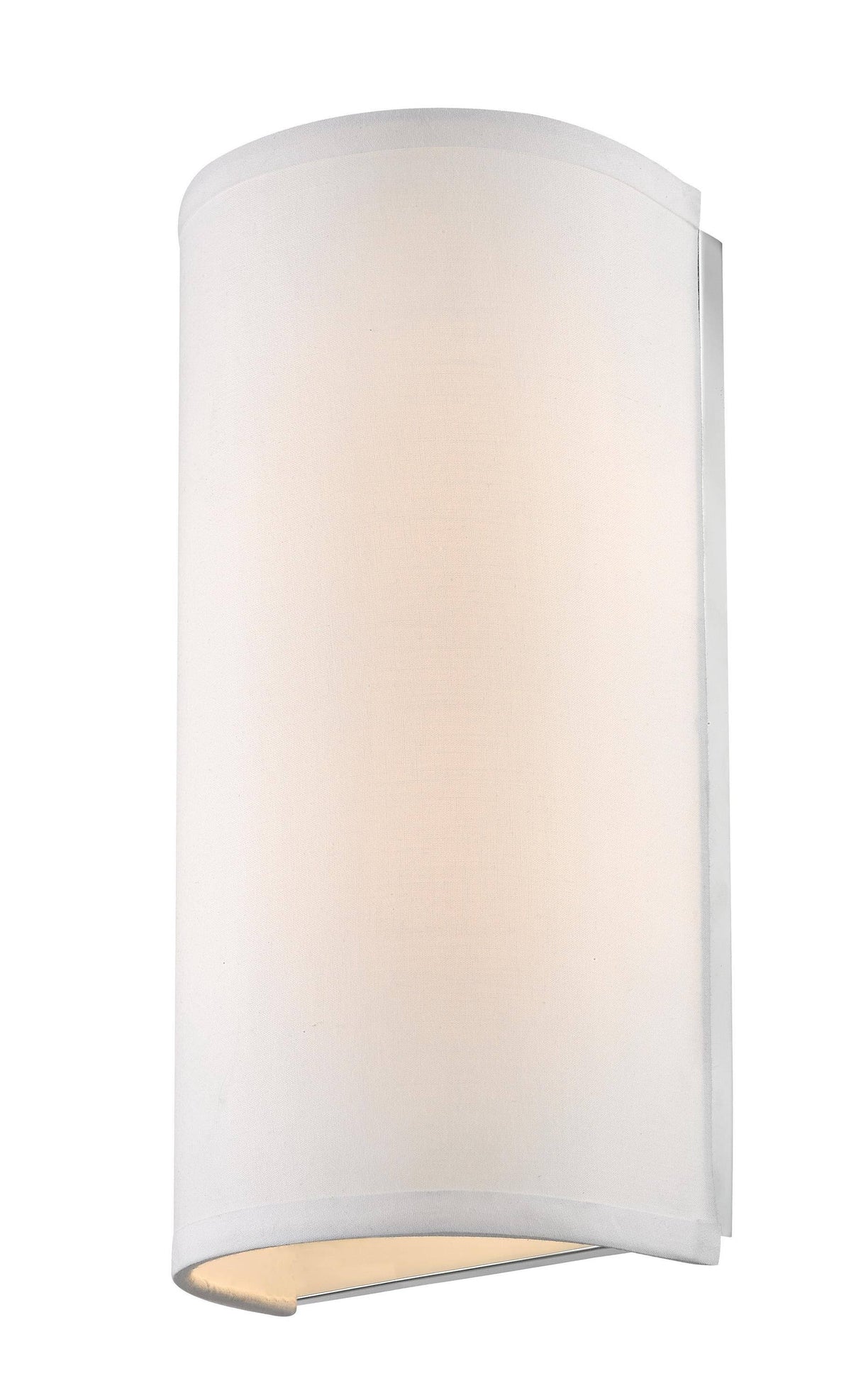 White Fabric 2 Light Wall Sconce C8753