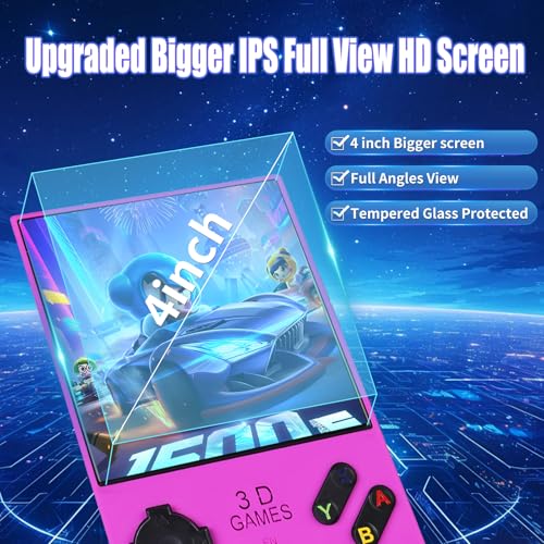 Retro Handheld Game Console 256G 4.0 Inch IPS Screen 4000mAh T7052