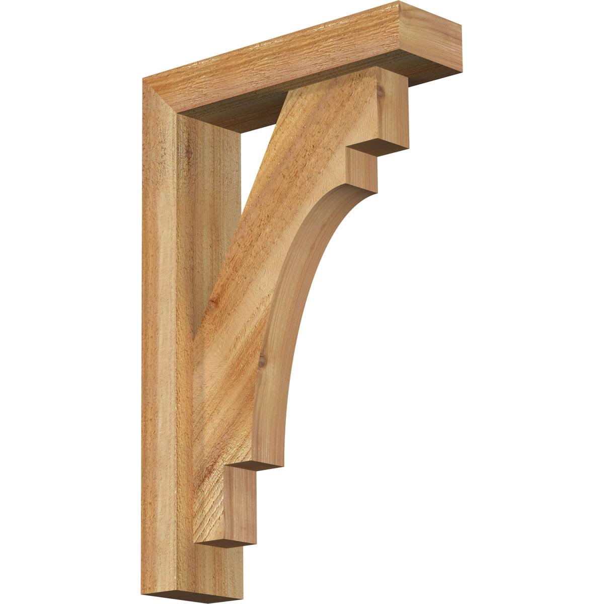 4x22W x 14x22D x 22x22H Western Red Cedar Bracket P453