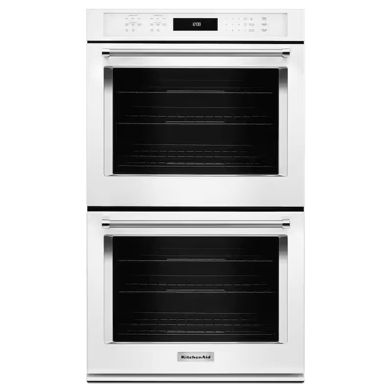30 in. Double Electric Wall Oven Self-Cleaning with Convection in White N74546