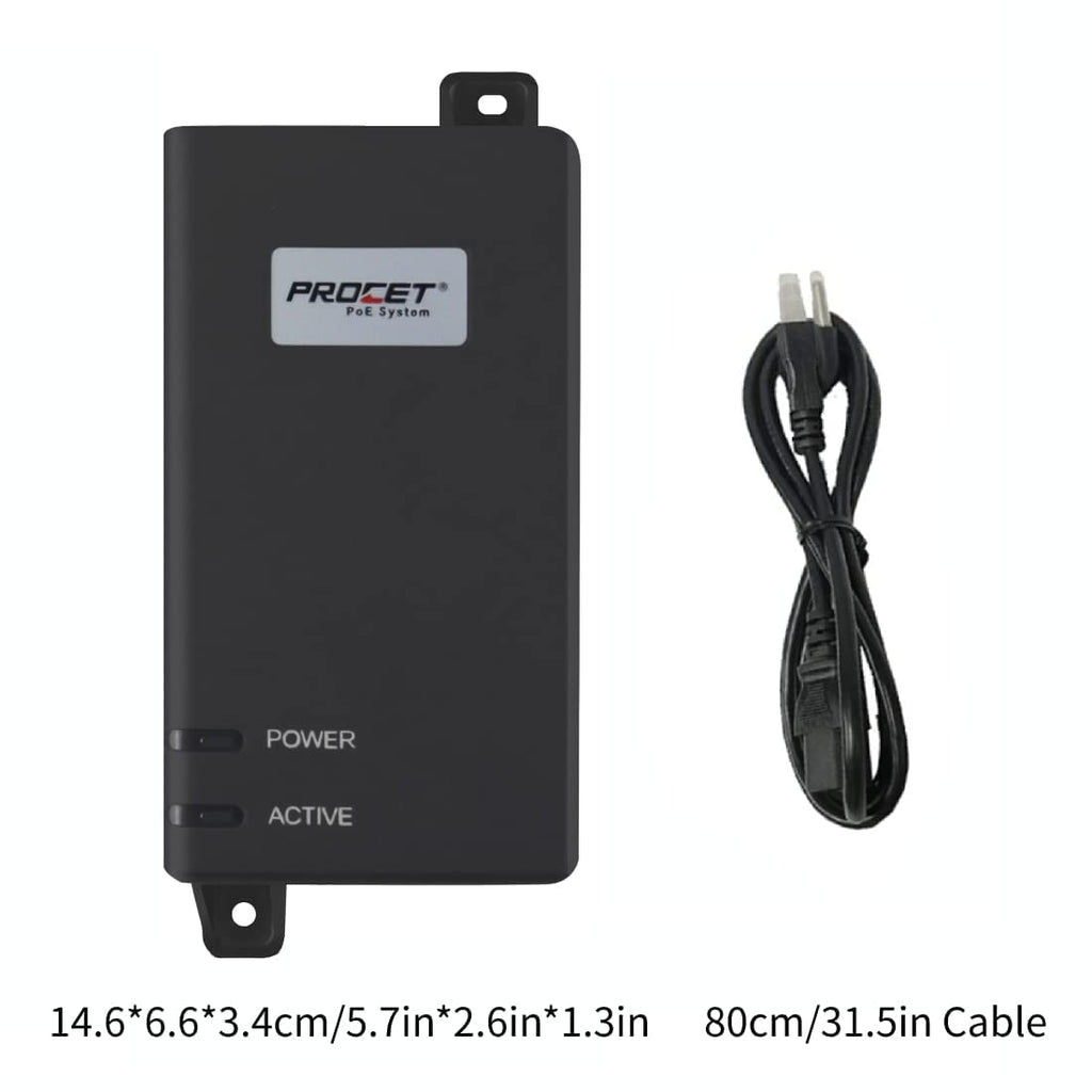 30W PoE+ Injector Adapter, 10/100/1000Mbps Shielded RJ-45 K12163
