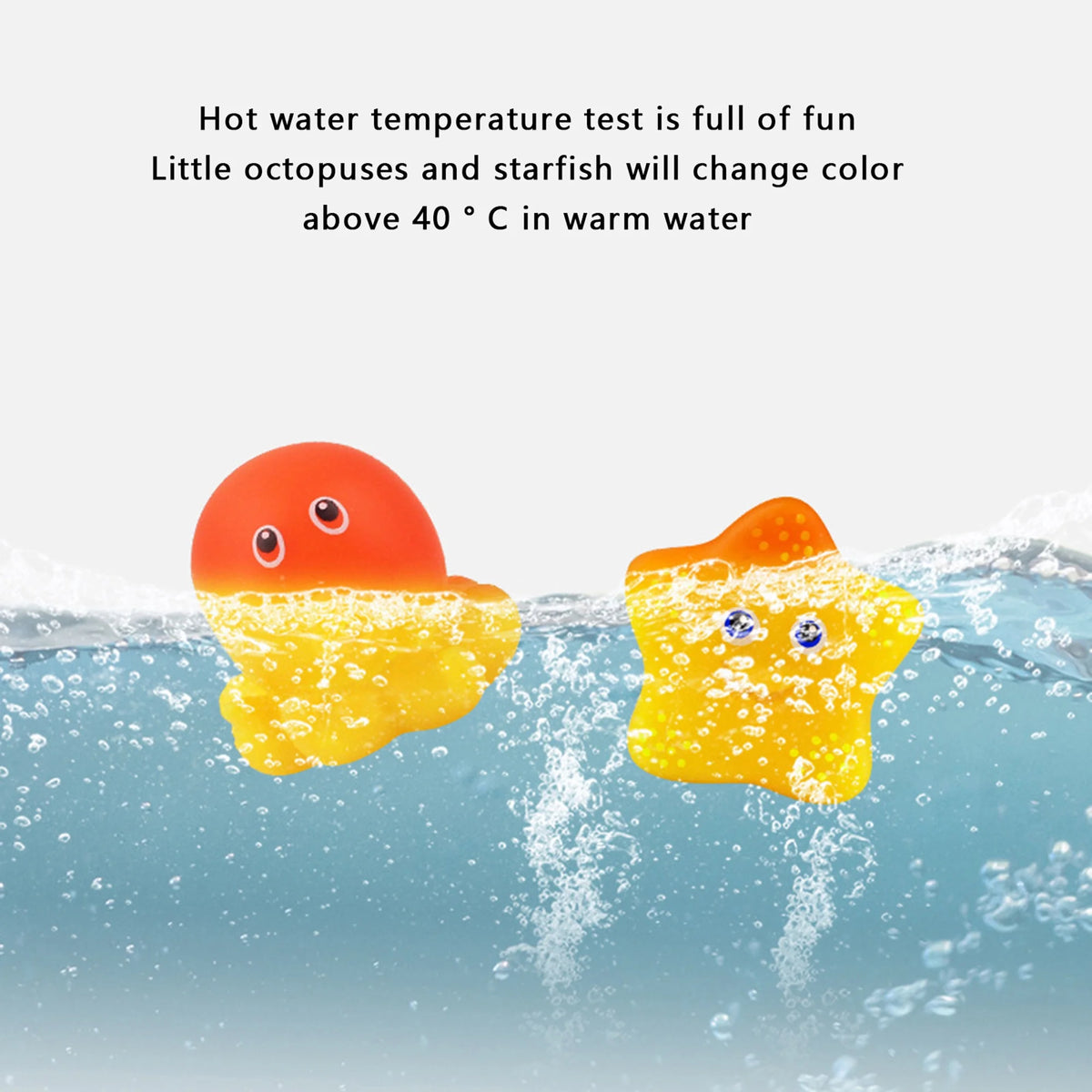 Baby Bath Toys Bathtub Toys with Net Color Changing Floating Pool Toys C88051