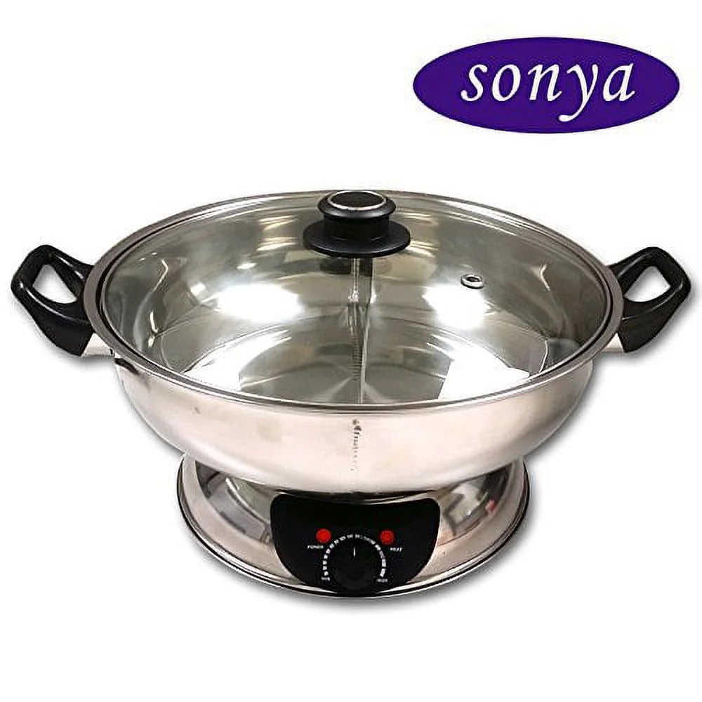 Shabu Shabu Hot Pot Electric Mongolian Hot Pot with Divider F918