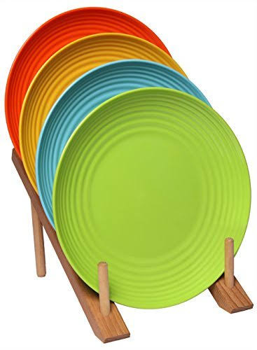 36-Piece Melamine Salad Plate Set Multicolor S6872
