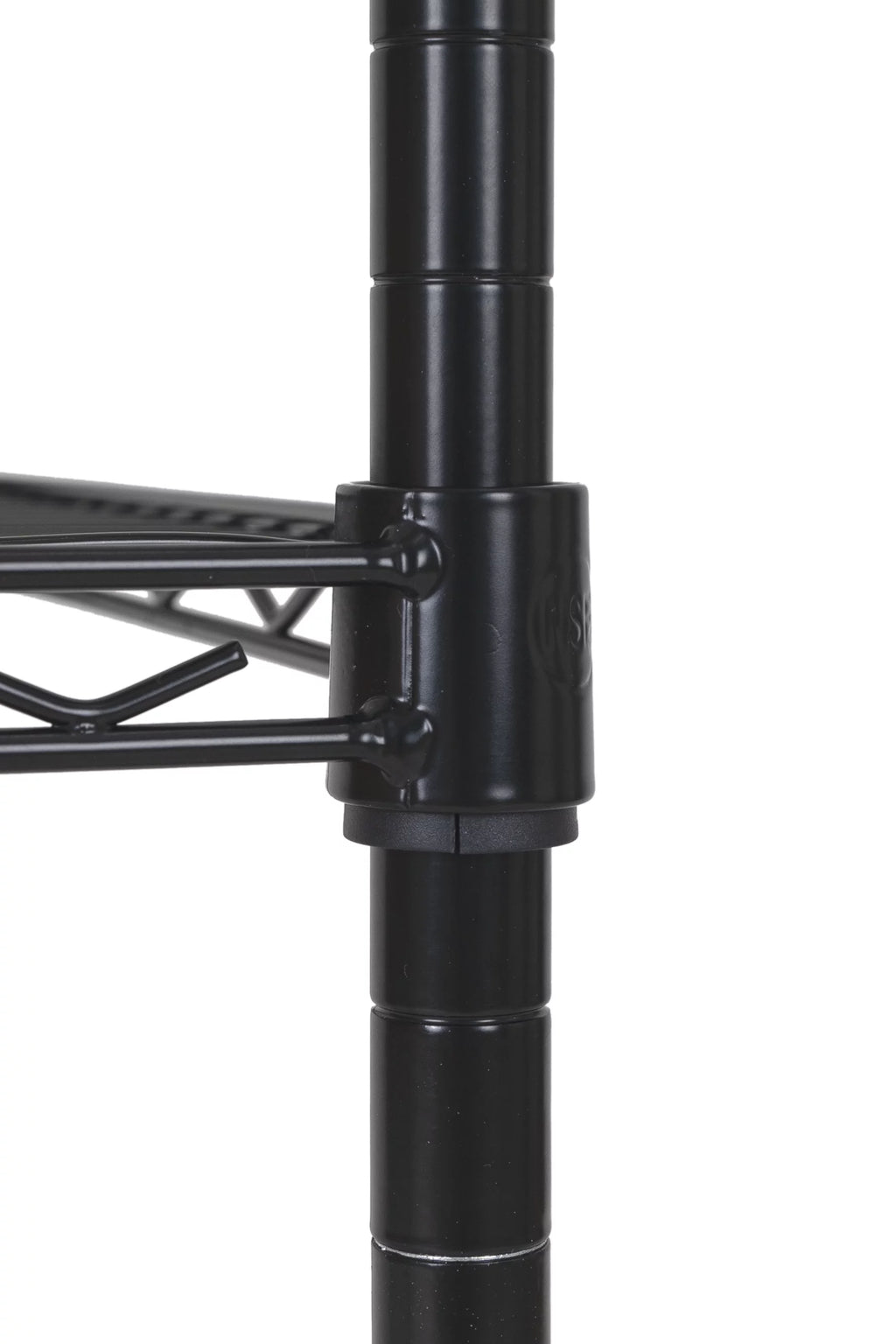 Steel 3-Tier Storage Shelf Unit Black H634107
