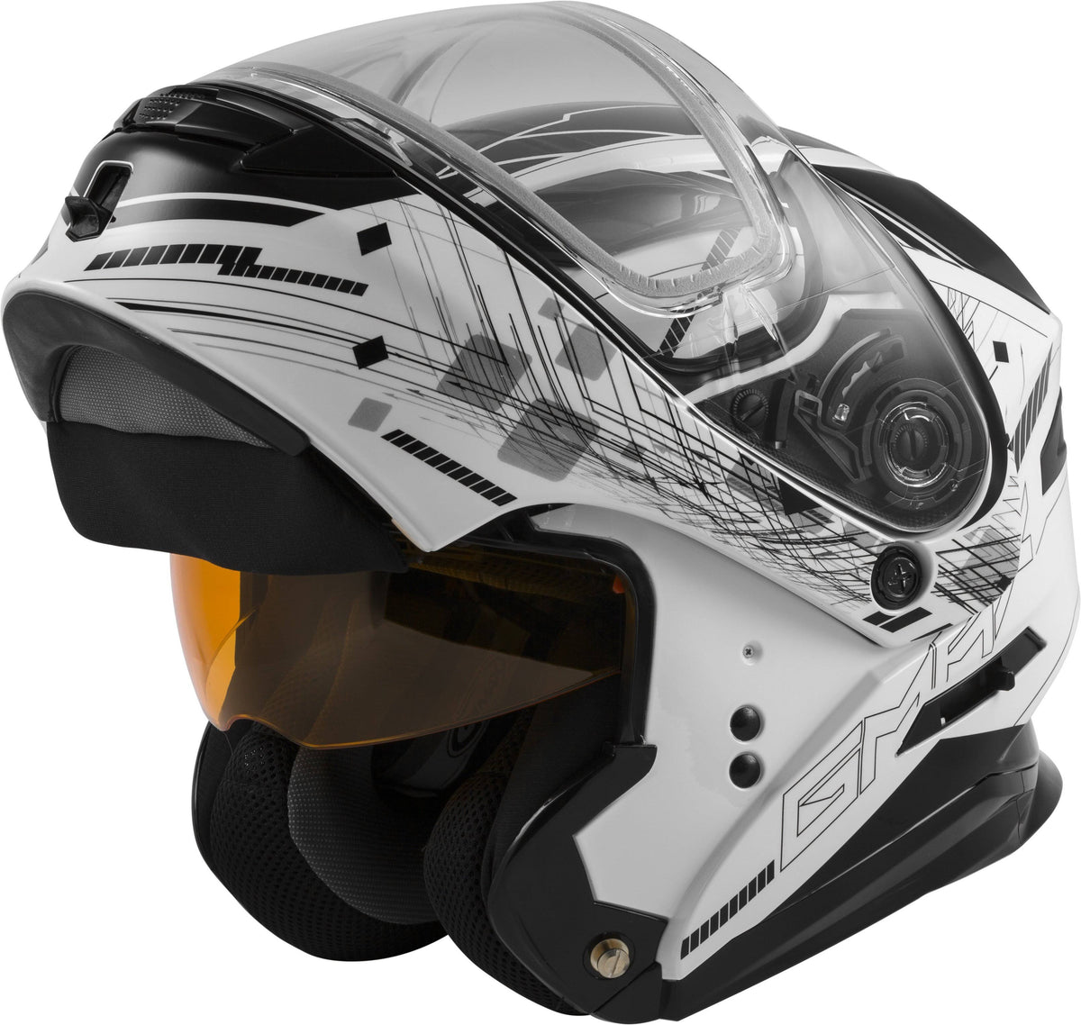 Wired Modular Helmet - Black/White - Large V33556