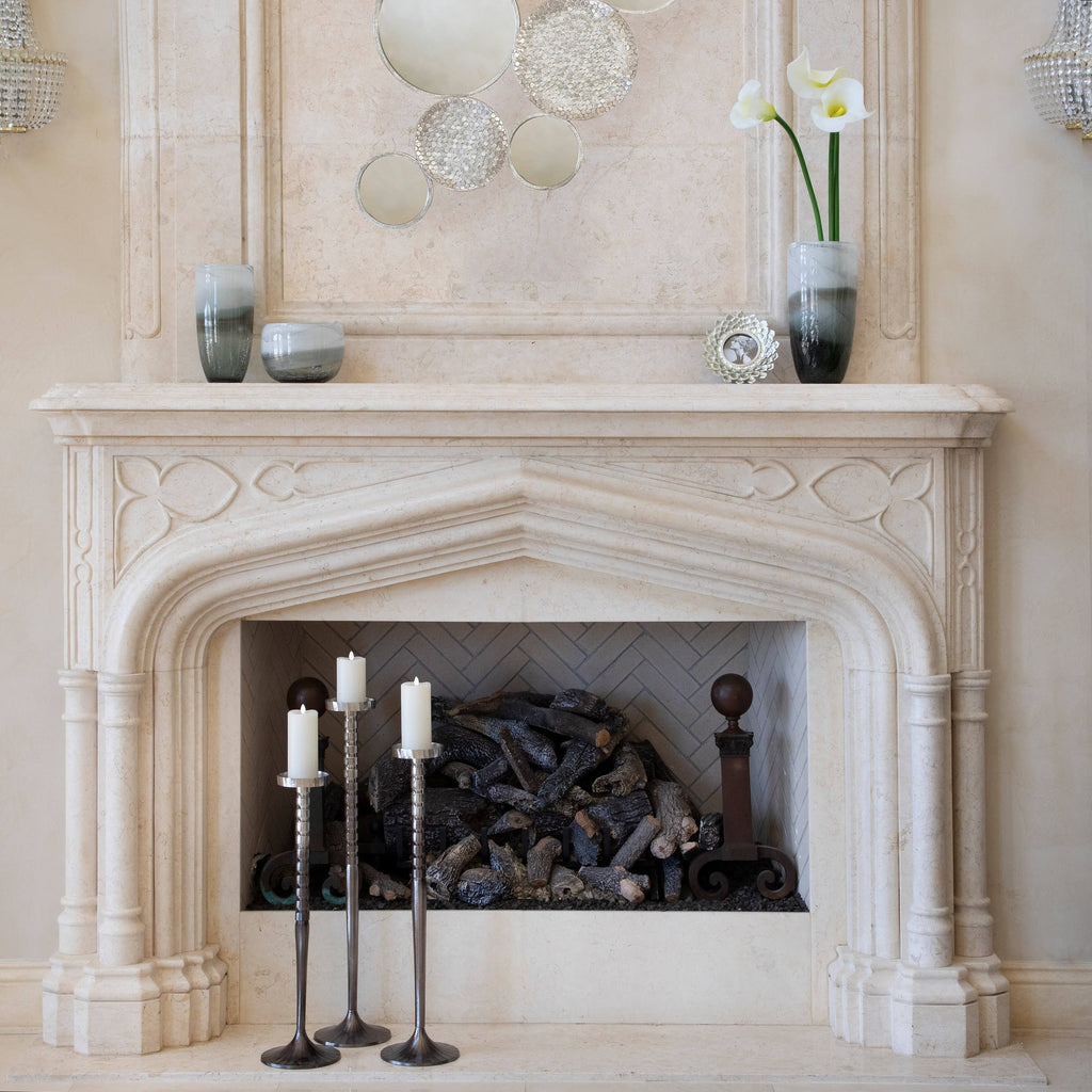 Silver Metal Pillar Candle Holder H222284