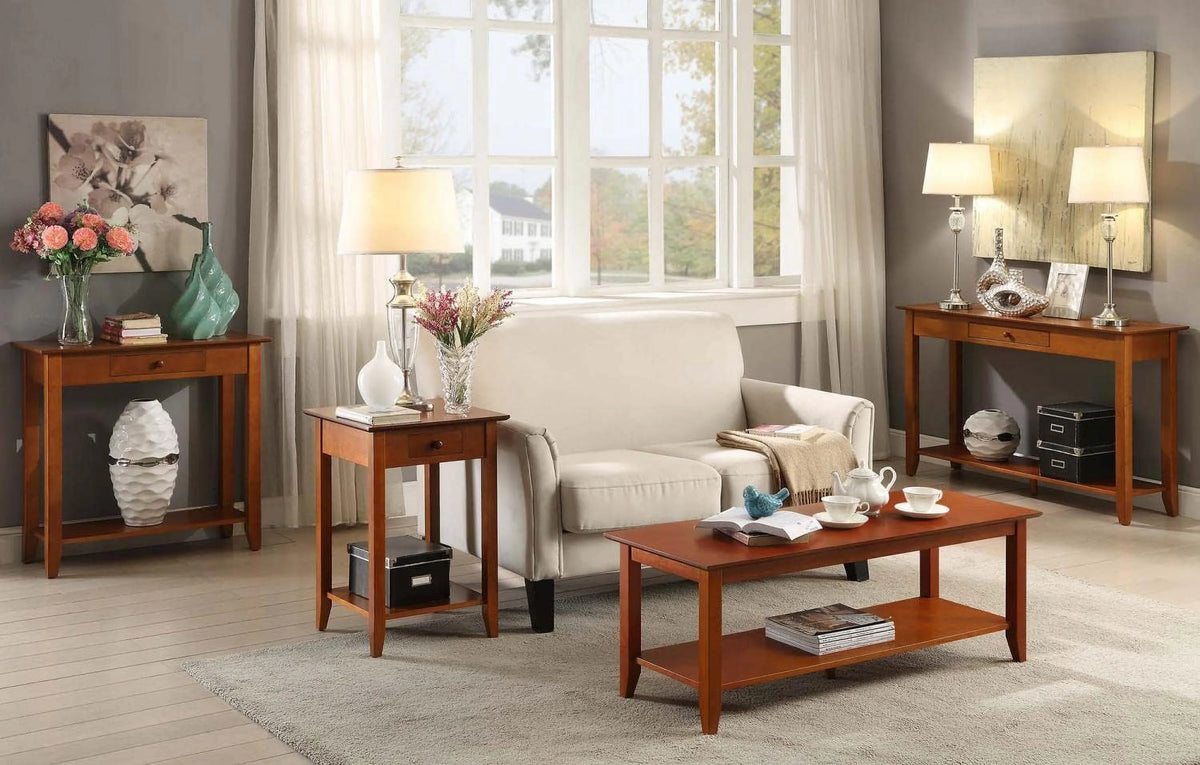 Cherry Console Table With Drawer L1056