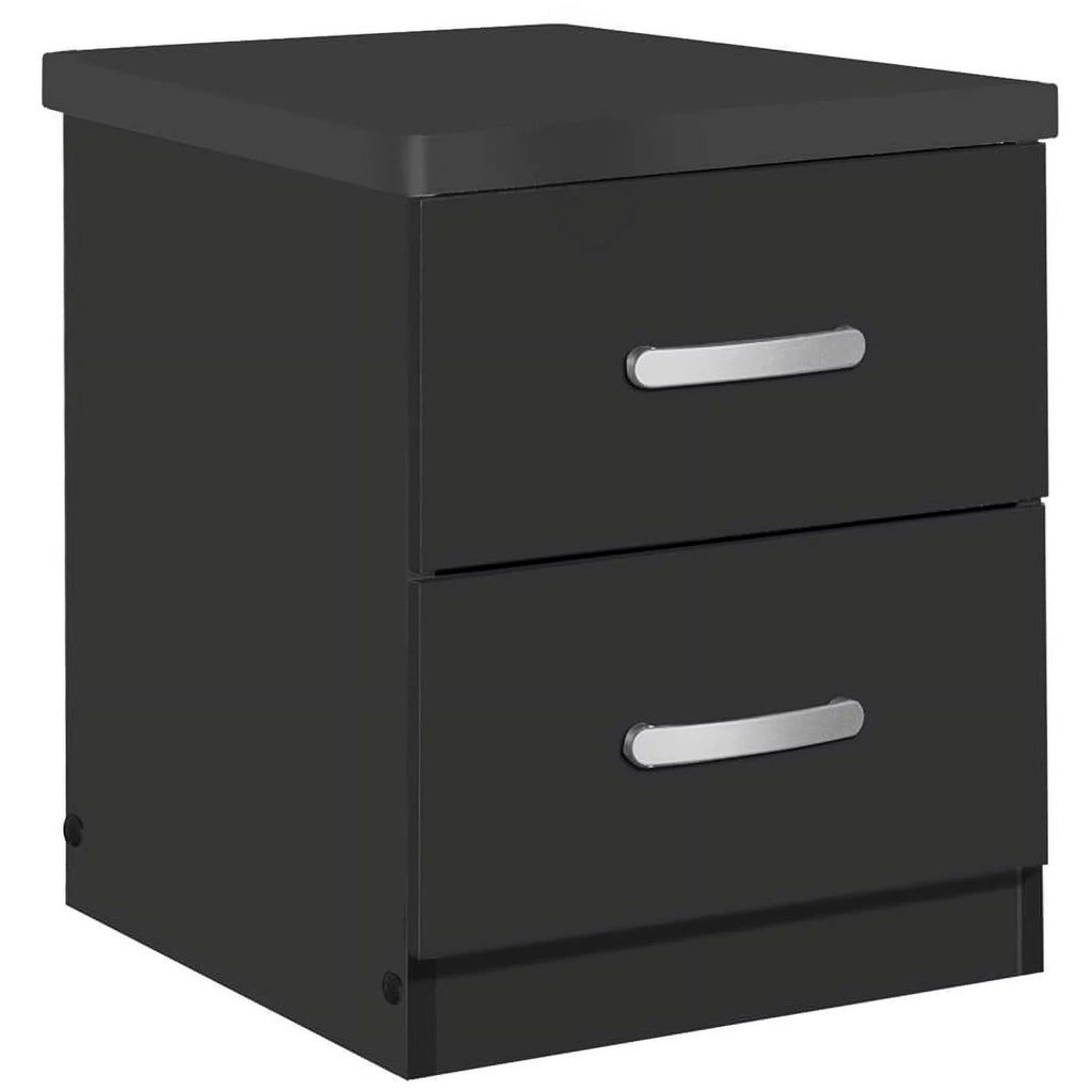 Tufted Full Bed Dresser with Lock & Nightstand 3-Piece Set Y5668