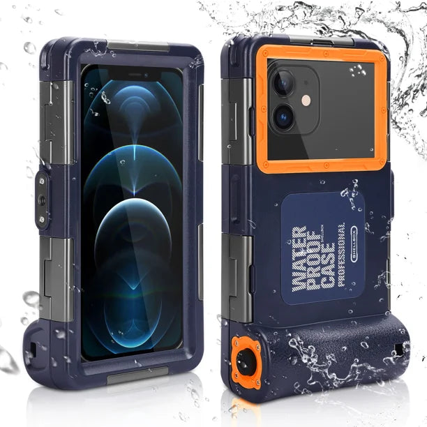 Waterproof Protective Case for Phones Up to 6.9 Inch with Lanyard G4117