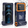 Waterproof Protective Case for Phones Up to 6.9 Inch with Lanyard G4117