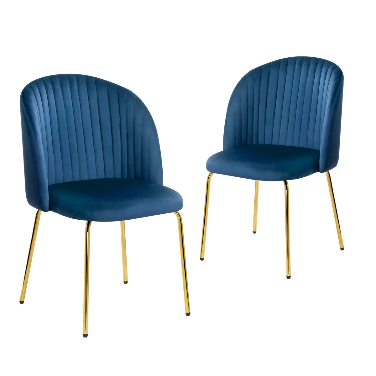 Blue Velvet Dining Chairs Set of 2 X475181