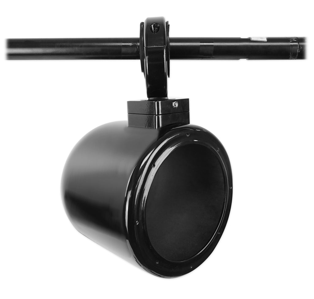 7.7" 360° Swivel Black Aluminum Wakeboard Tower Speaker Pods W51796