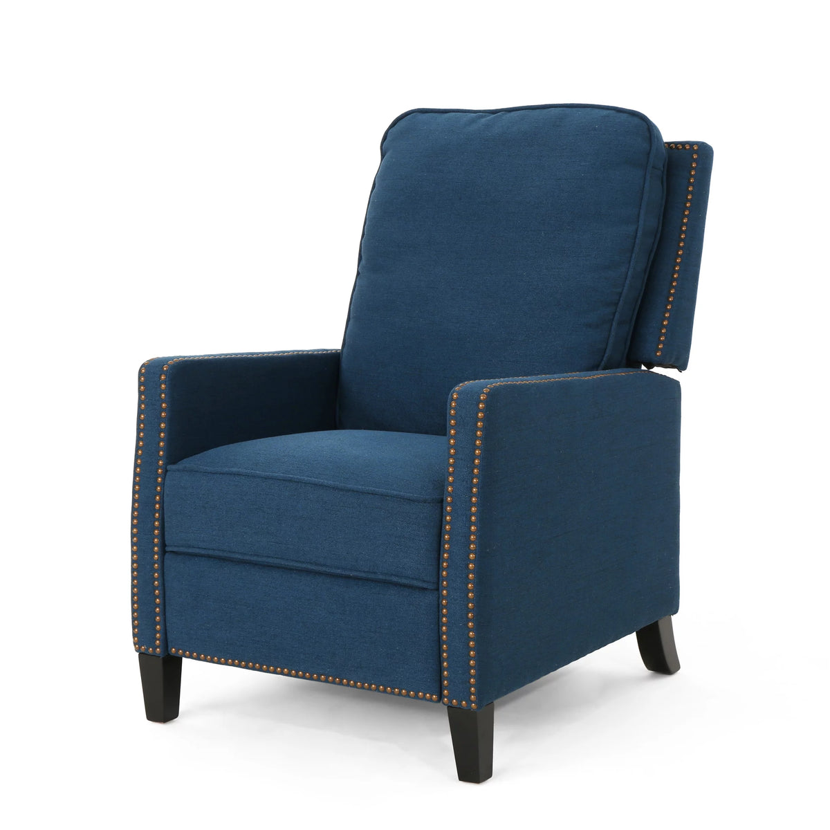 Navy Blue Fabric Recliner K4908