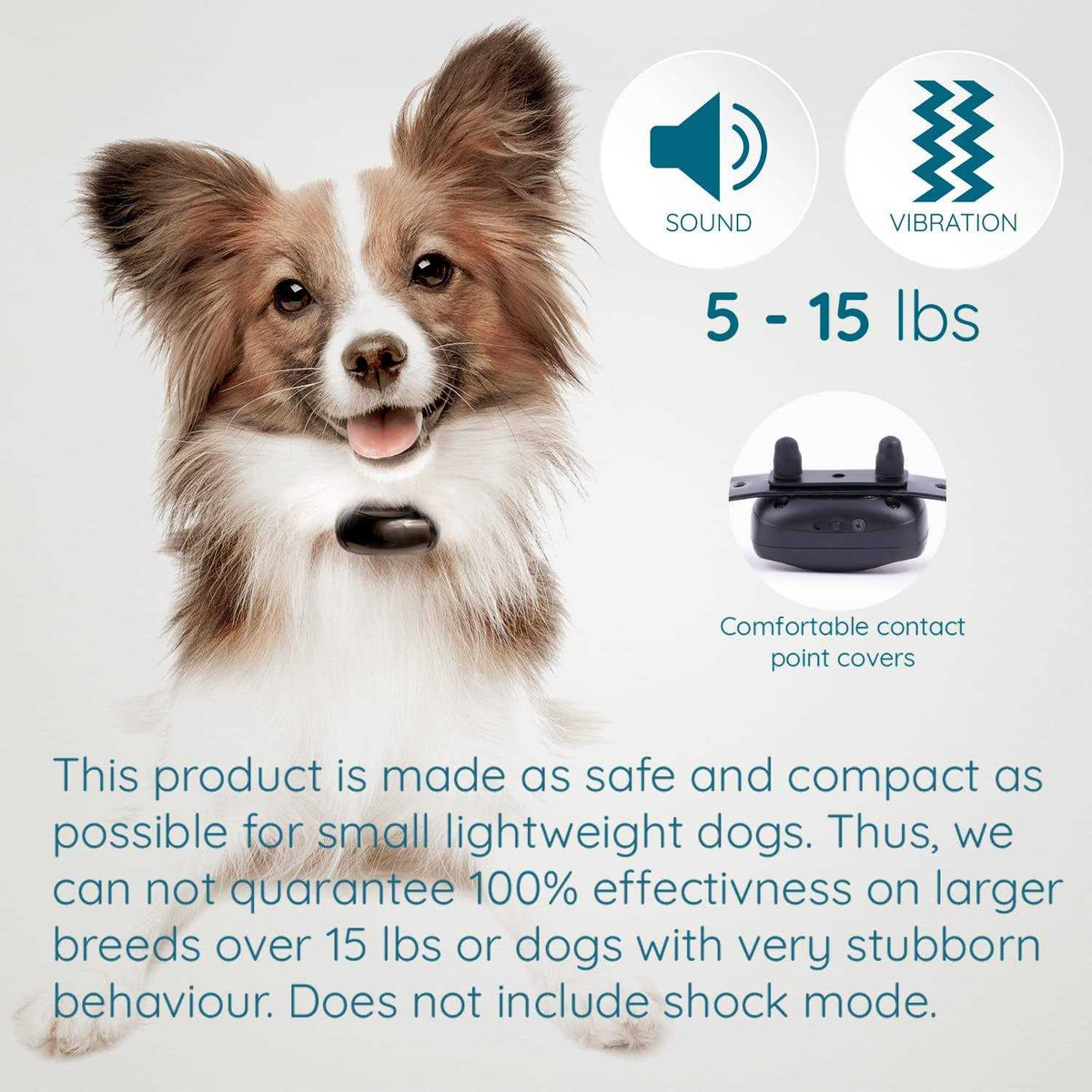Mini No Shock Remote Collar for Dogs with Beep and Vibration Modes Y886