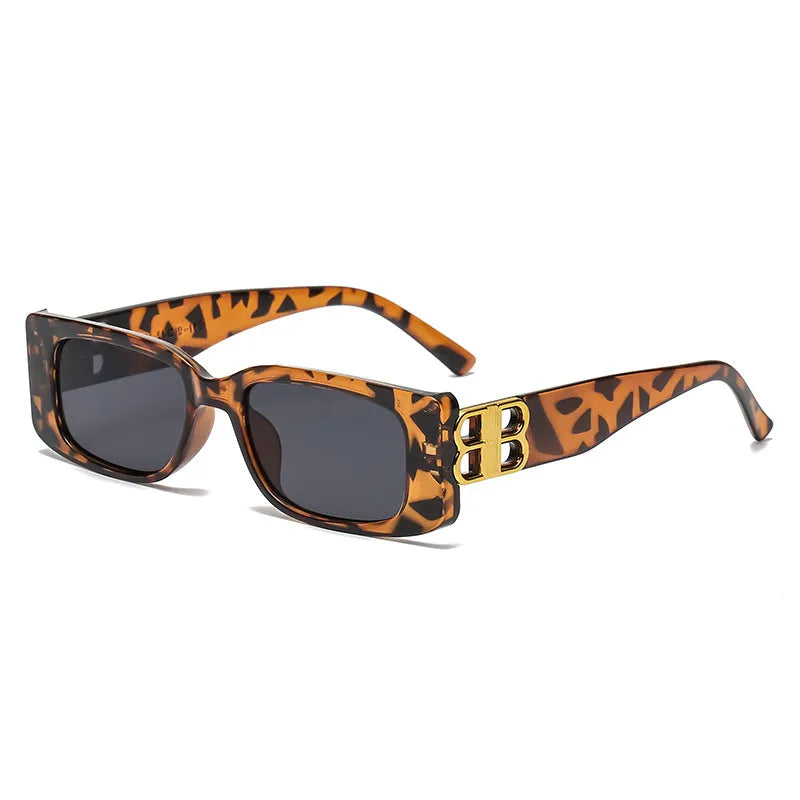 B-shaped Small Frame Square Polarized Sunglasses U9249