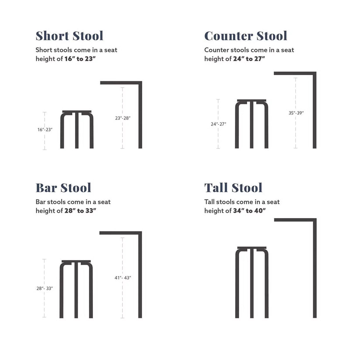 Navy Blue Wood Swivel Barstool P8245
