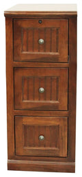 Poplar 3 Drawer File Cabinet European Yellow H6966