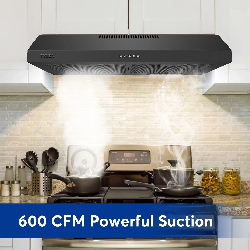 30" 600 CFM Stainless Steel Under Cabinet Range Hood H897