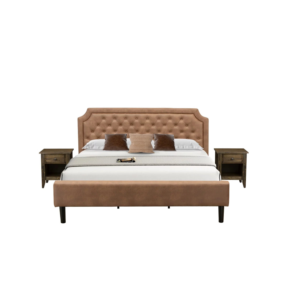 3 Pieces Wood King Bedroom Set U397931