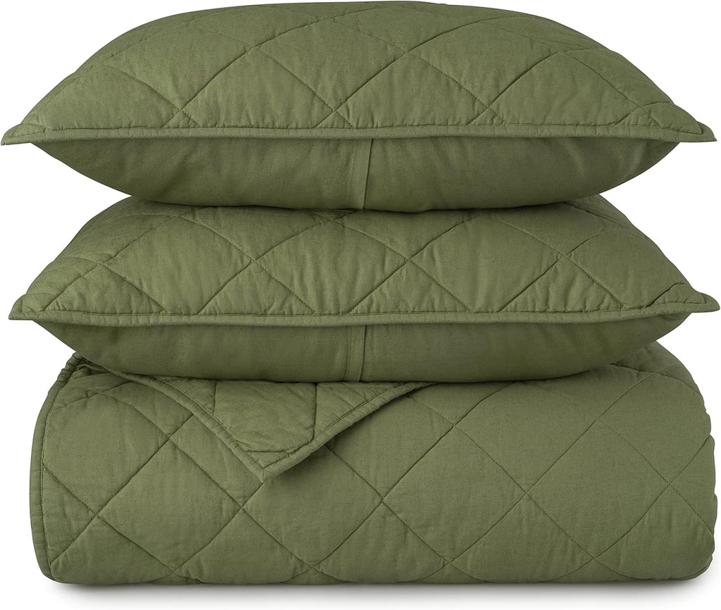 King Cotton Linen Percale Quilt Z86187