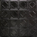 24 in. x 24 in. Textured Black Satin Tin Wall Tile Backsplash Kit (5 Pack) R313