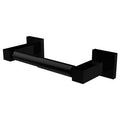 Matte Black Wall Mounted 2 Post Toilet Tissue Holder D7730
