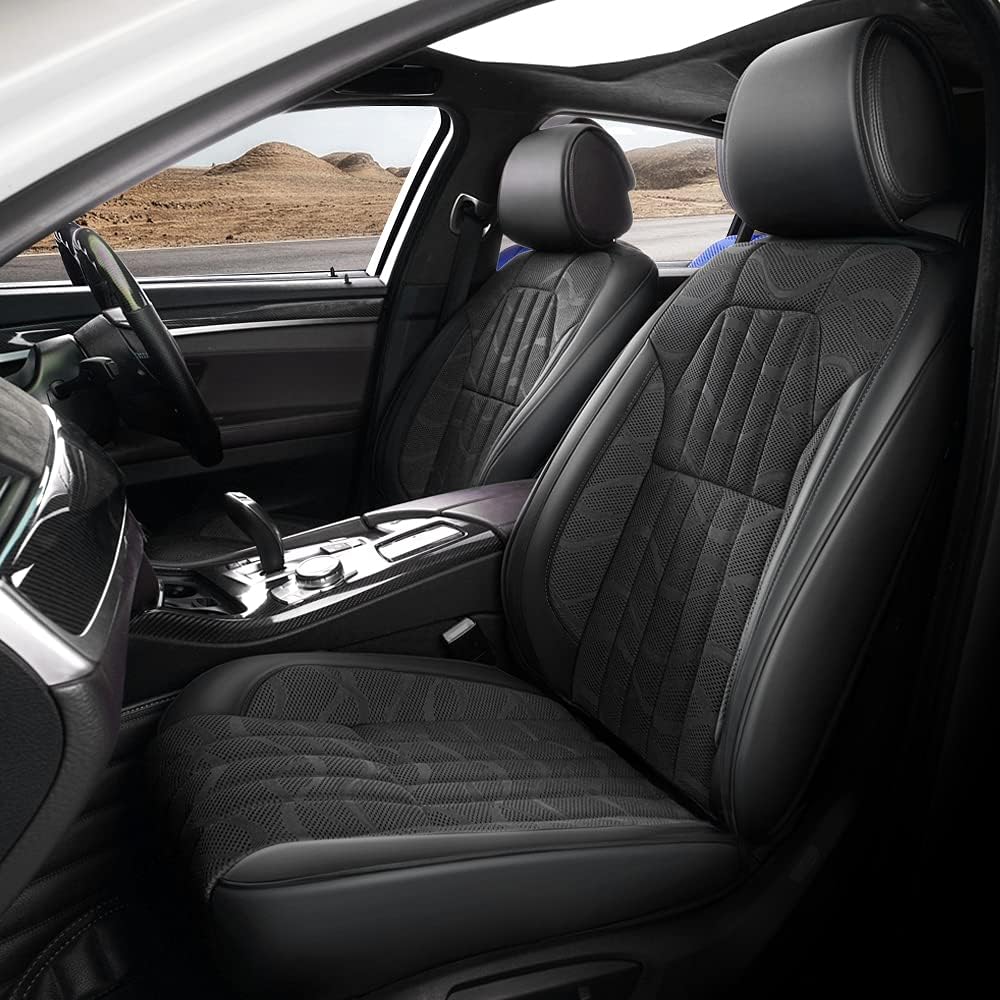 Faux Leather 5 Seats Car Seat Protector Black Q9511