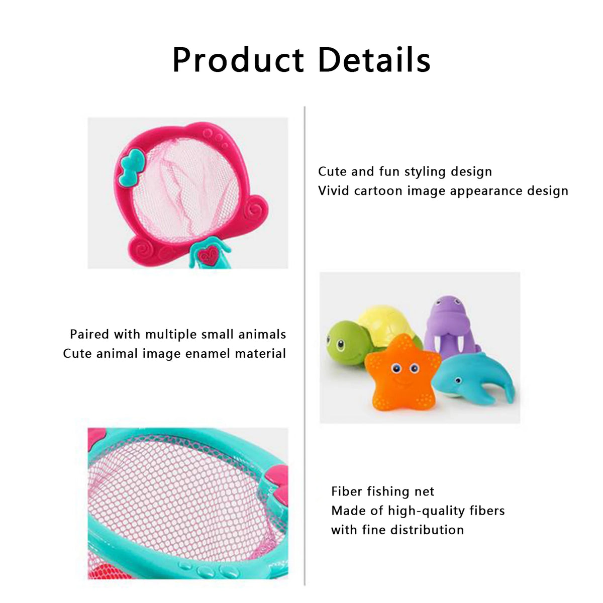 Baby Bath Toys Bathtub Toys with Net Color Changing Floating Pool Toys C88051