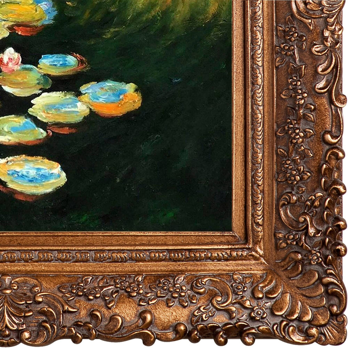 Water Lilies with Gold Frame C299