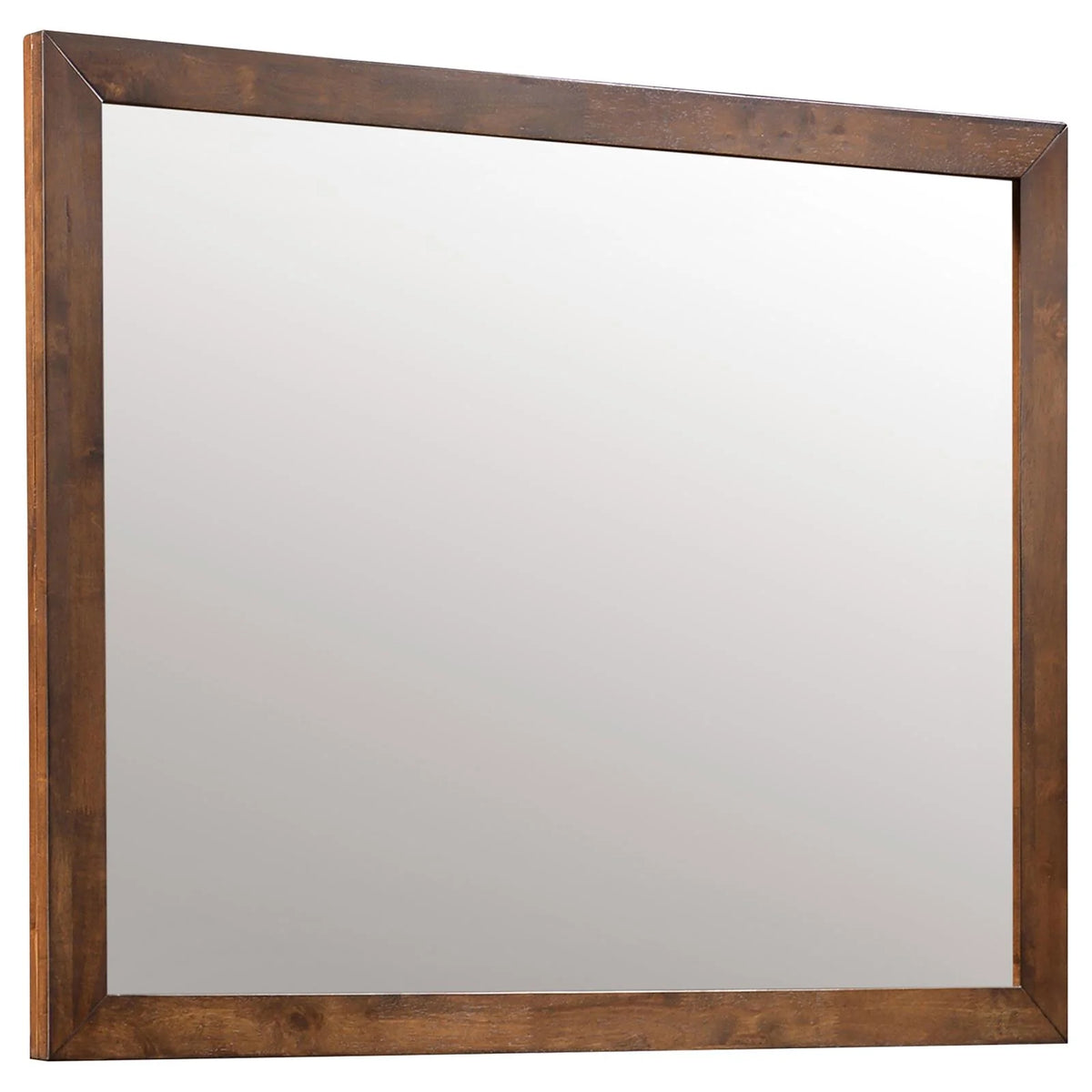 Rectangular Dresser Mirror Dark Brown S19262