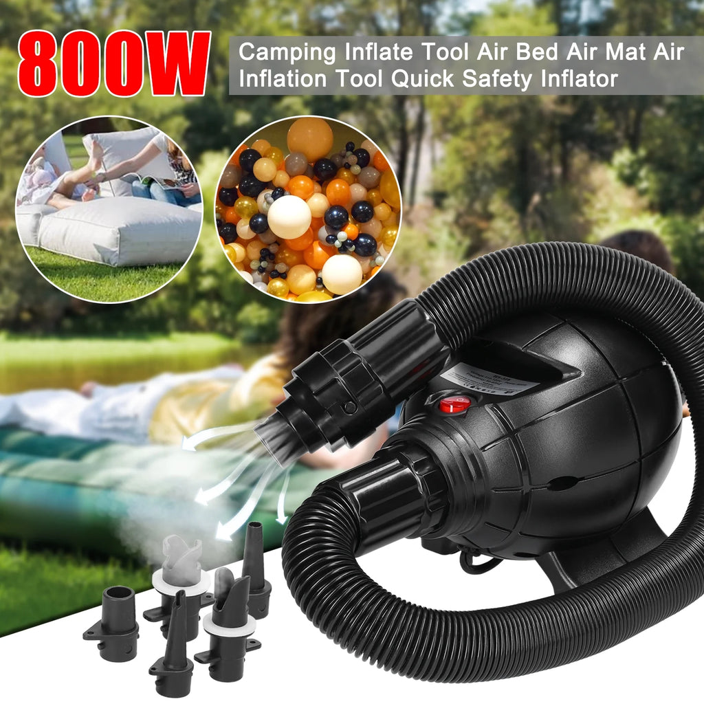 Portable 800W Air Pump Inflator for Air Bed Air Mat L954479
