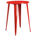 Red Round Bar Height Metal Cafe Table T44990