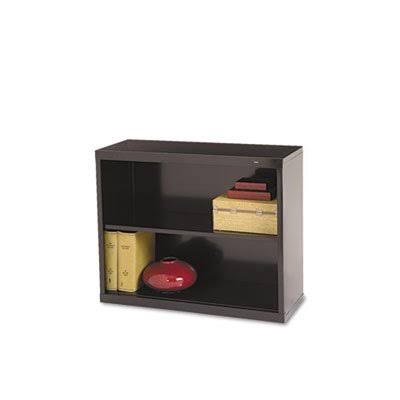 Metal Bookcase Two-Shelf Black W880141