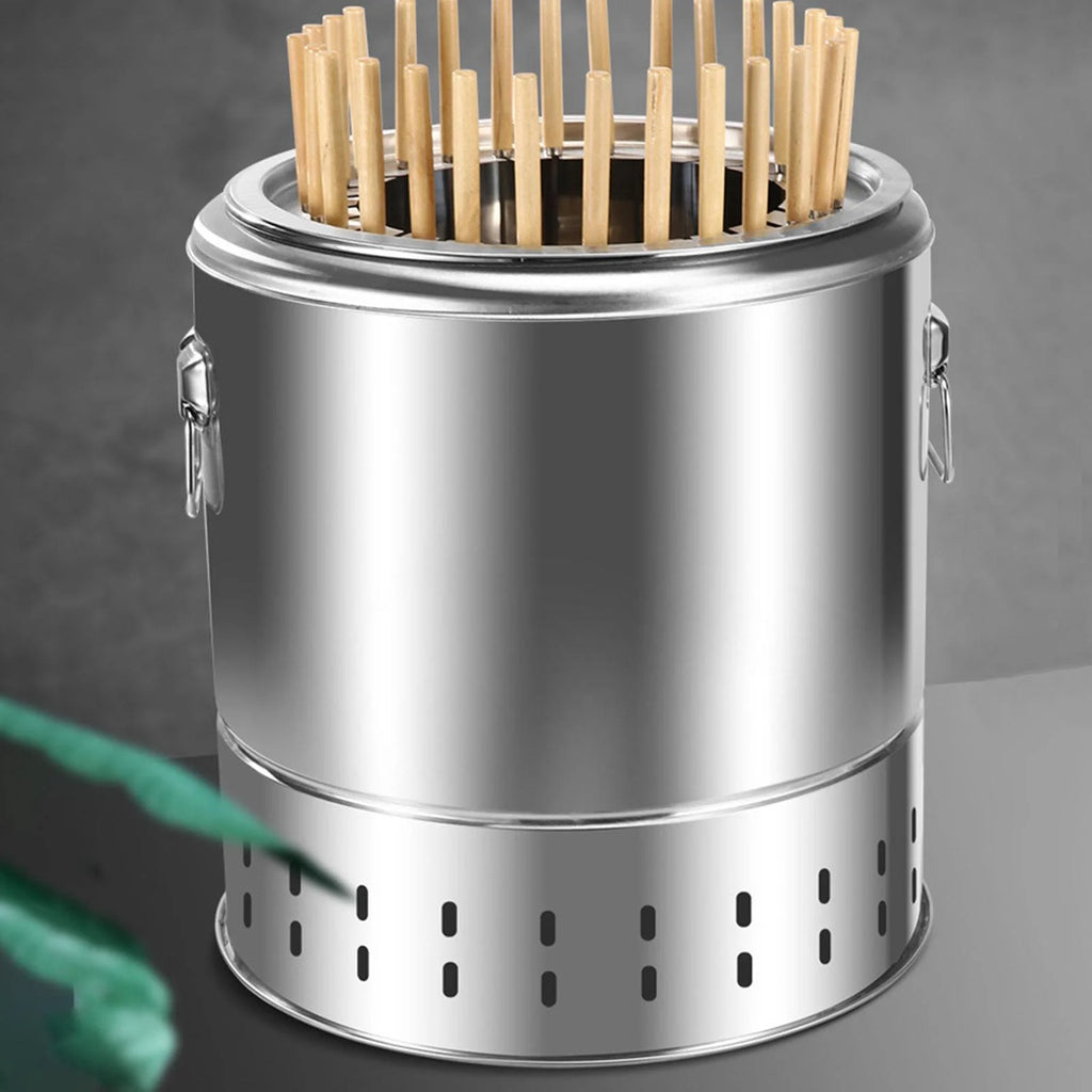 Compact Steel Smokeless Grill Q604