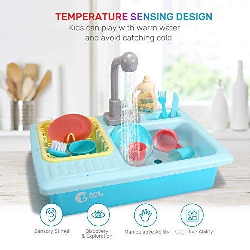 Pretend Play Kitchen Sink Toys with Cooking Stove Pot and Pan M7196